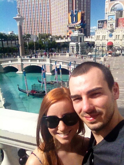 A throwback to our Euro trip earlier this year - outside the Venetian Hotel.