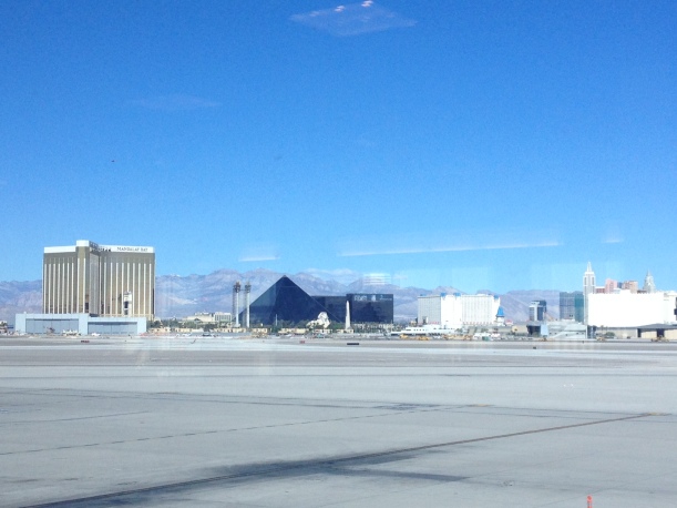After an incredible long weekend we headed to the airport - stopping to take a picture of the strip before we left.