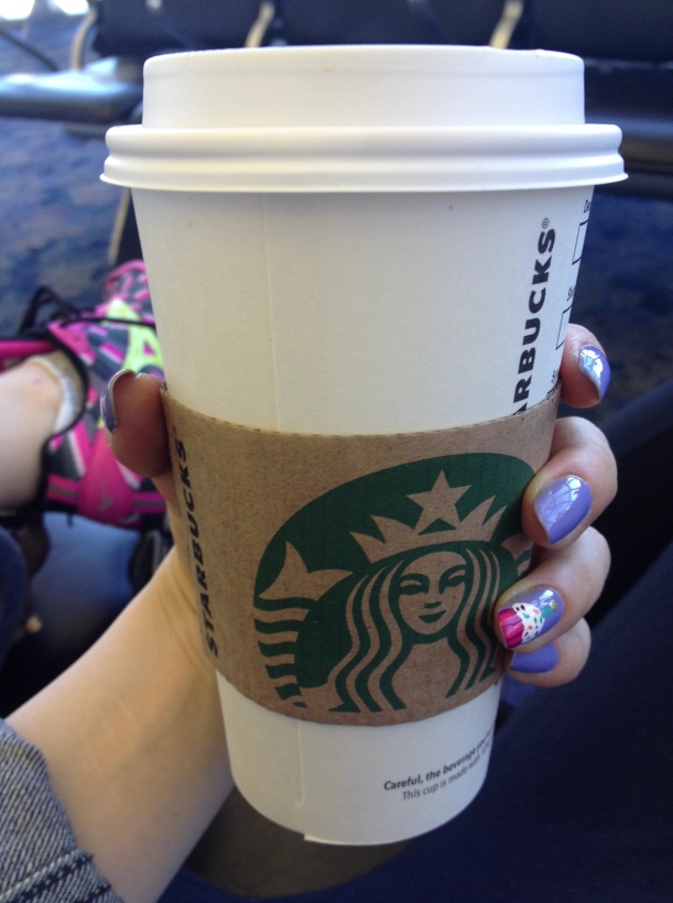 Obviously running shoes and Starbucks are airport essentials.
